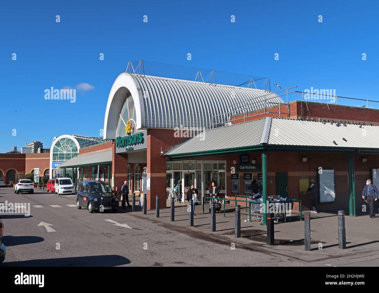The Morrisons store in Peckham, southeast London, UK. Part of the Aylesham centre - currently the site of controversial redevelopment plans. Stock Photo