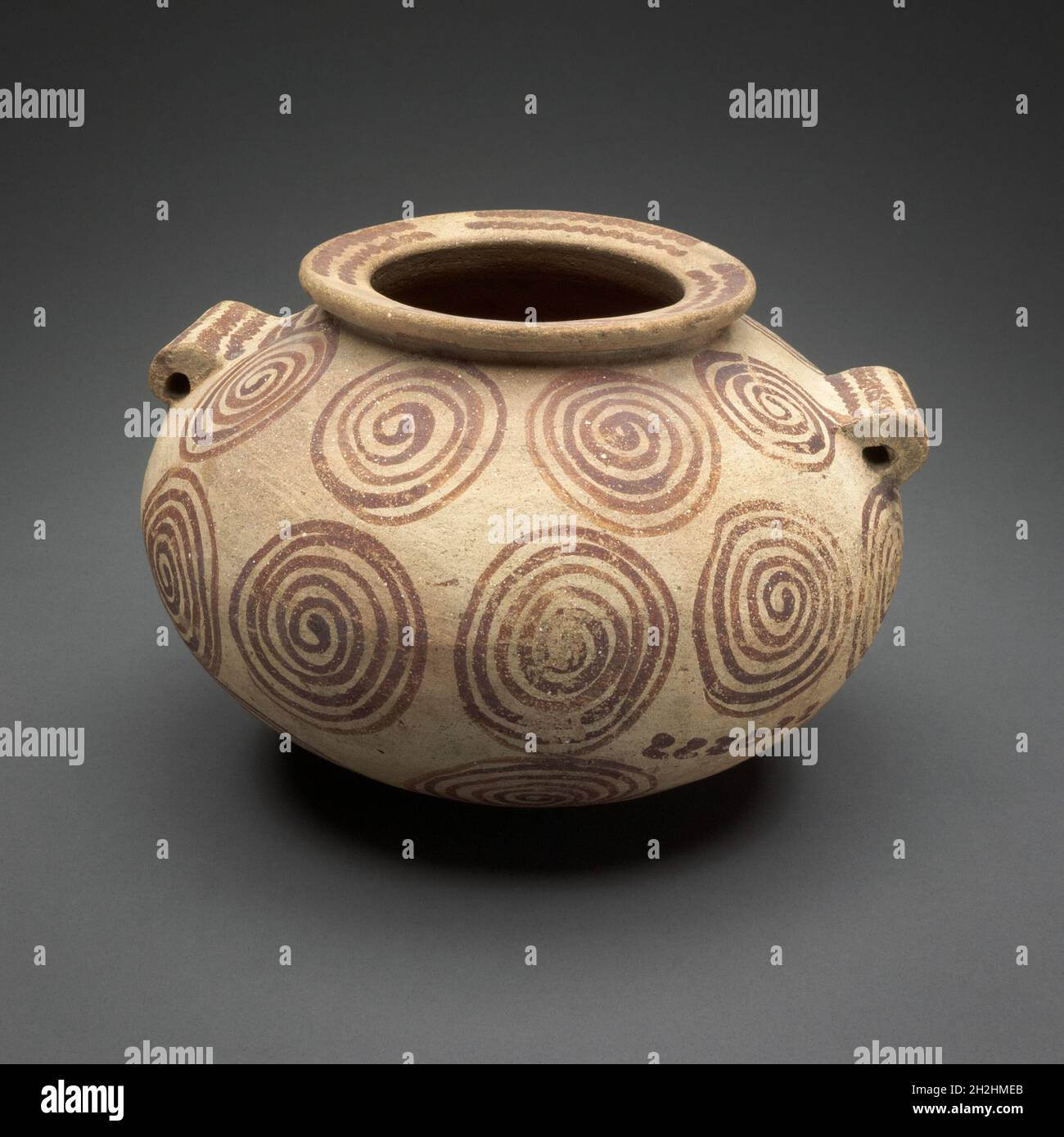 Jar with Painted Decoration, Egypt, Predynastic Period, Naqada II (about 3500-3200 BCE). Stock Photo
