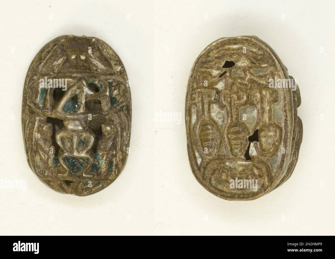 Nefer Sign Egyptian Scarab: Hieroglyphs (wedjat-eye, nefer-signs, nbw-sign), Egypt, New ...