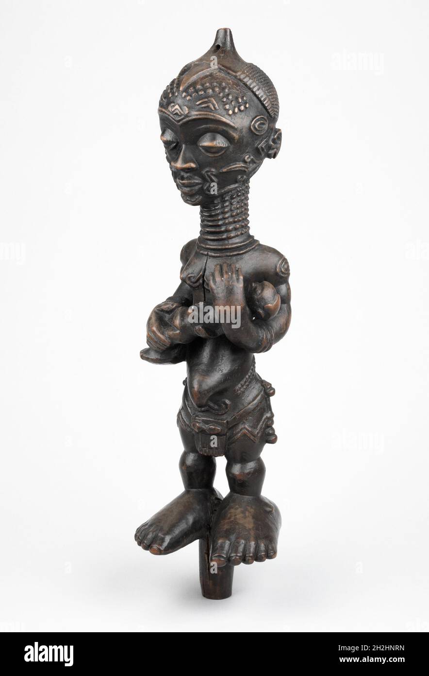 Mother-and-Child Figure (Bwanga bwa Chibola), Democratic Republic of the Congo, Mid-late 19th century. Stock Photo