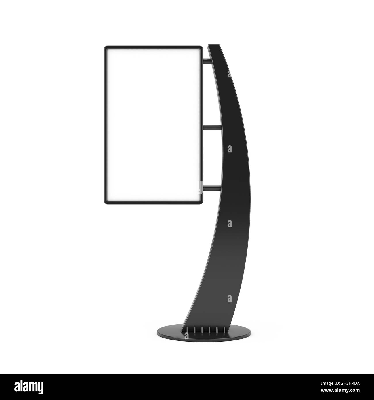 Blank Trade Show LCD Screen Stand Display Billboard as Template for