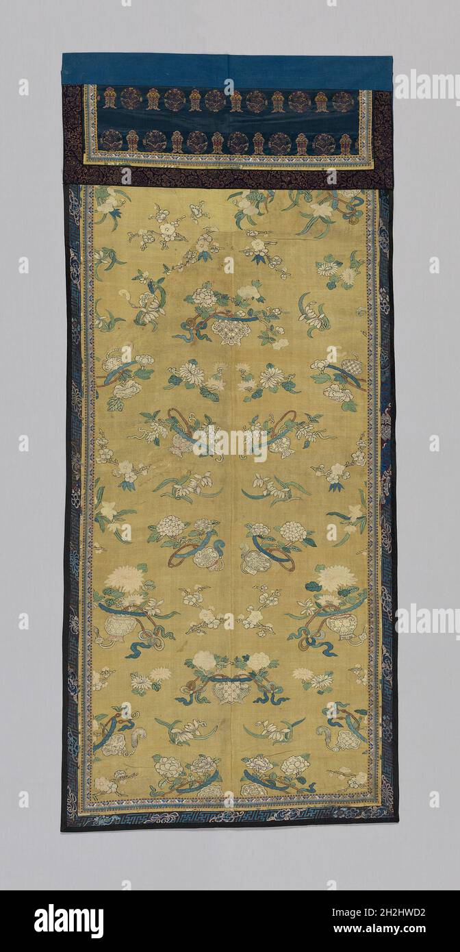 Panel, China, Qing dynasty (1644-1911), 1775/1800. Stock Photo