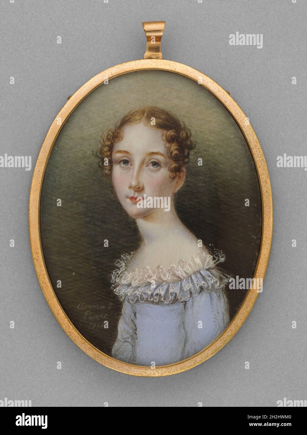 Portrait of a Woman, 1818. Stock Photo
