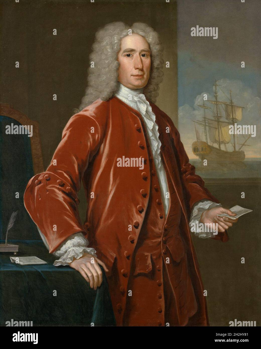 Richard Bill, 1733. The sitter was a prosperous merchant of Boston