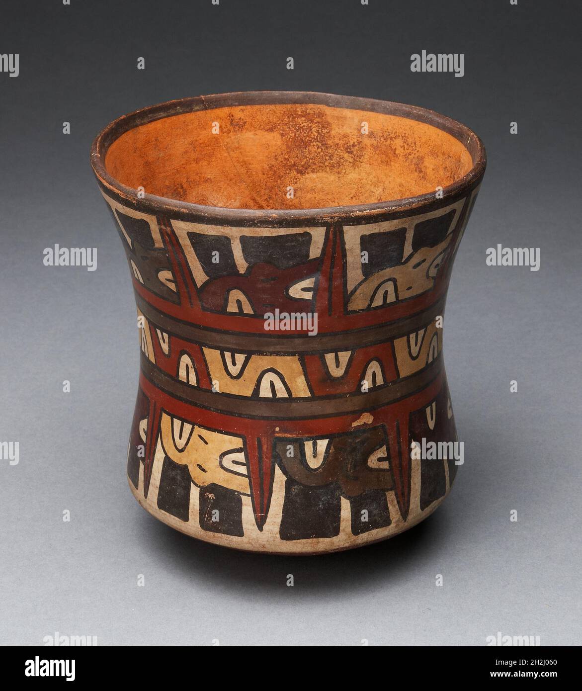 Beaker Depicting Rows of Abstract Human Heads, 180 B.C./A.D. 500 Stock ...