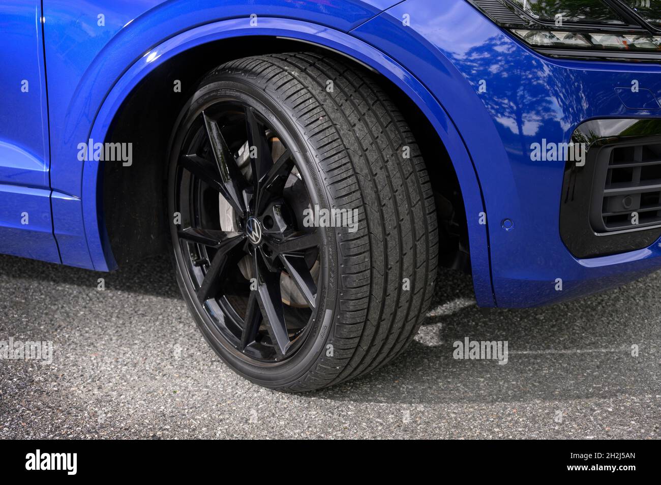 Volkswagen VW Touareg R, wheels Photo Anders Wiklund / TT code 10040 Stock Photo