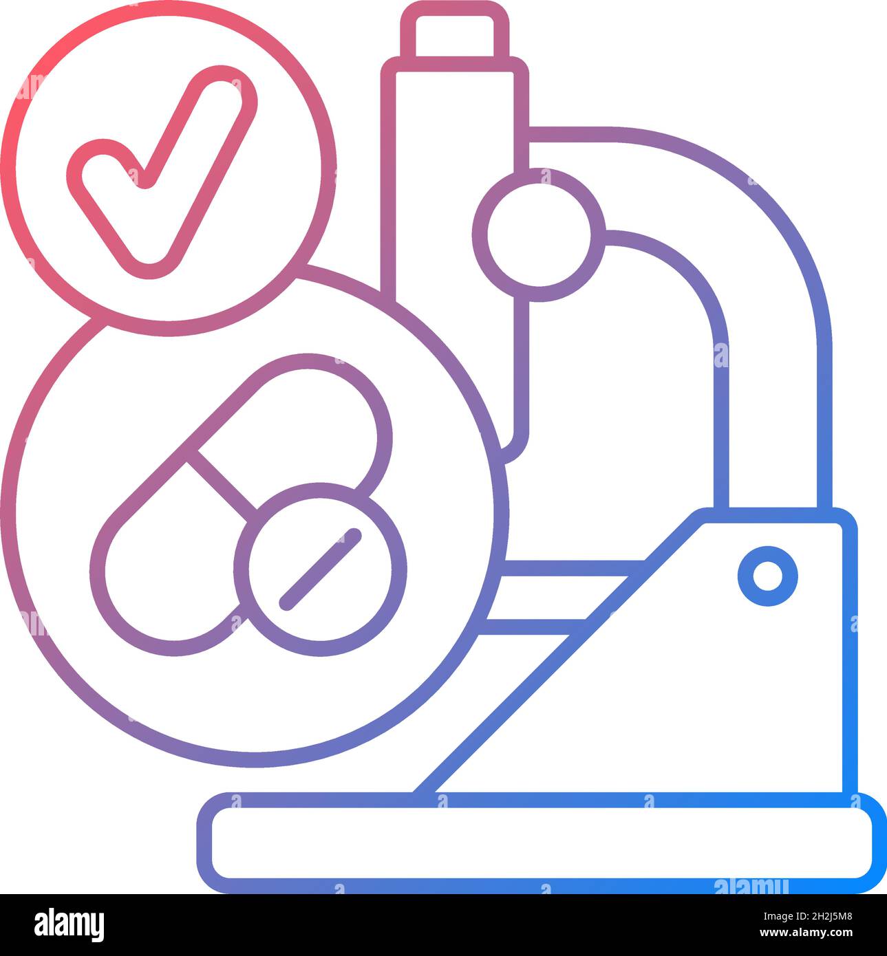 Successful research gradient linear vector icon Stock Vector