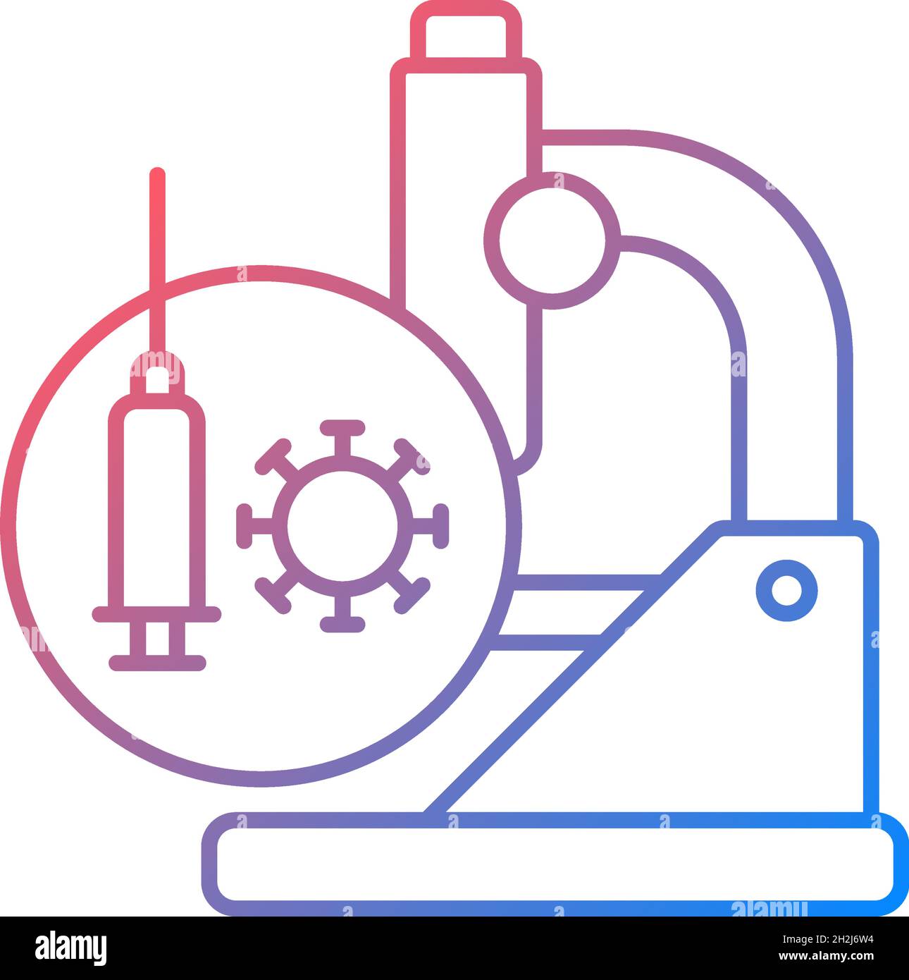 Testing vaccines gradient linear vector icon Stock Vector Image & Art ...