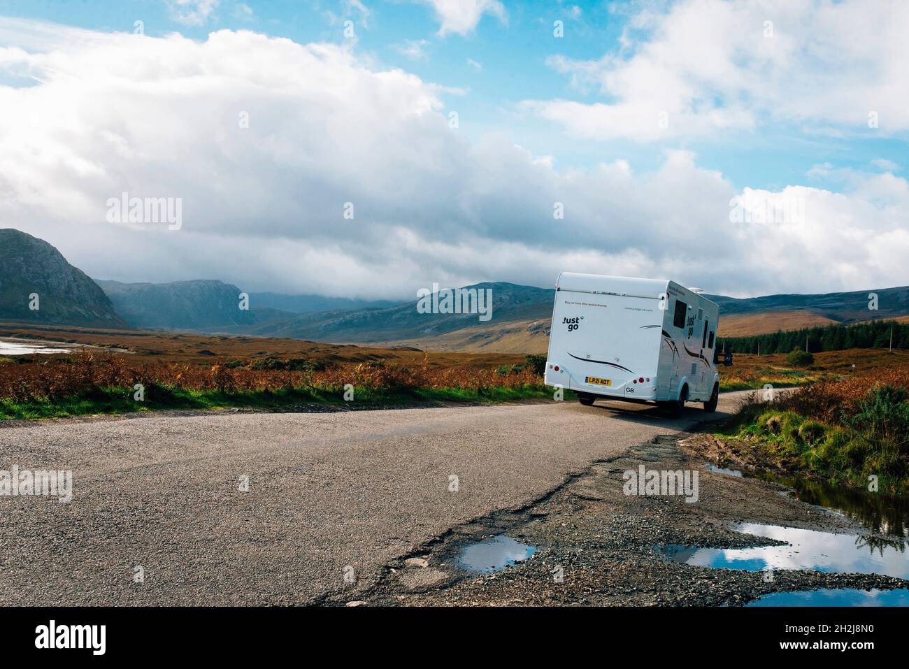 Camper van scottish highlands hi-res stock photography and images - Alamy