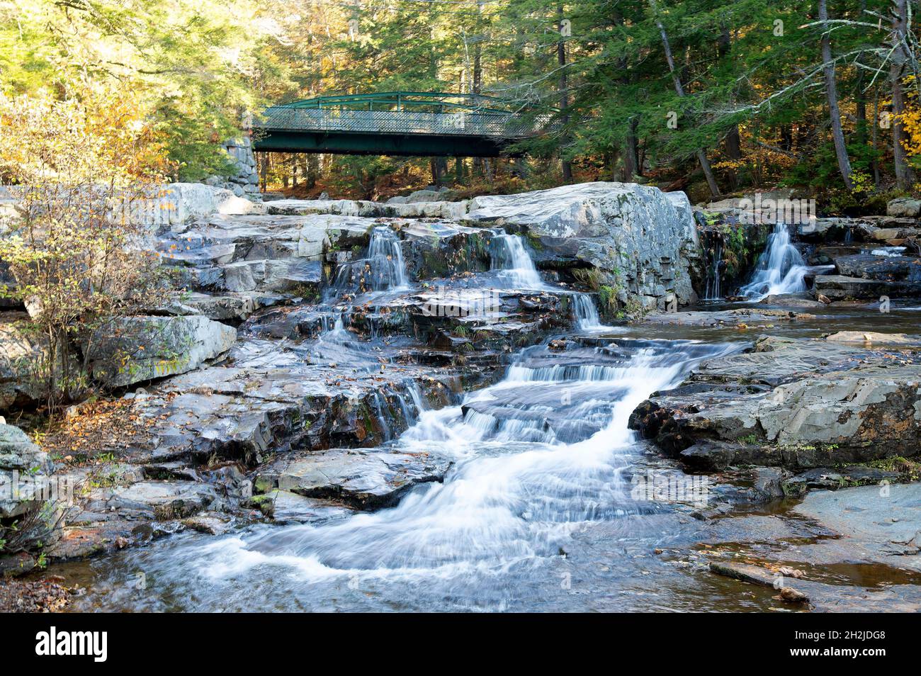 The Jackson Falls in Jackson, New Hampshire, USA Stock Photo Alamy