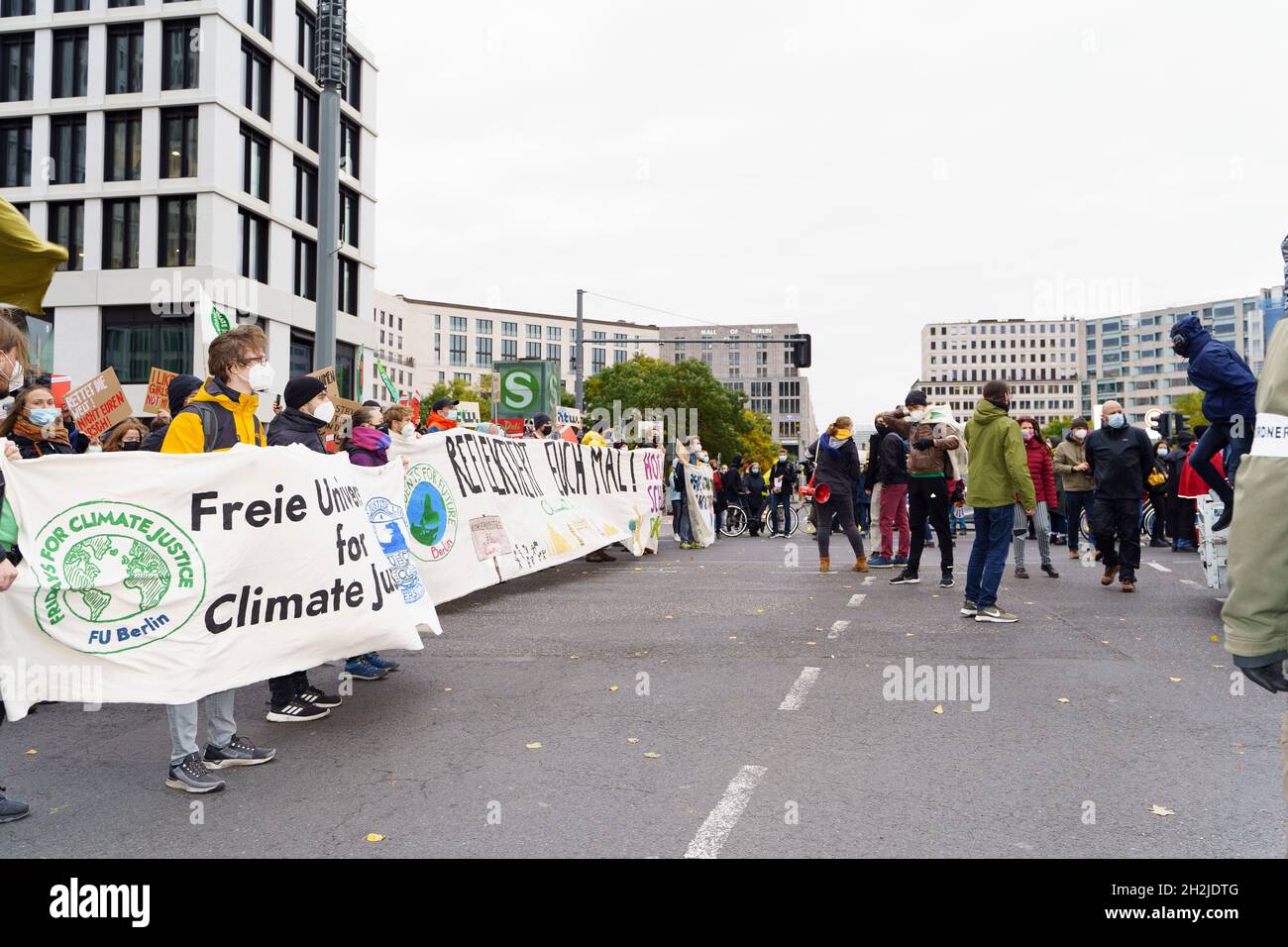 Climate demo in Berlin, Germany, 22 October 2021 Stock Photo