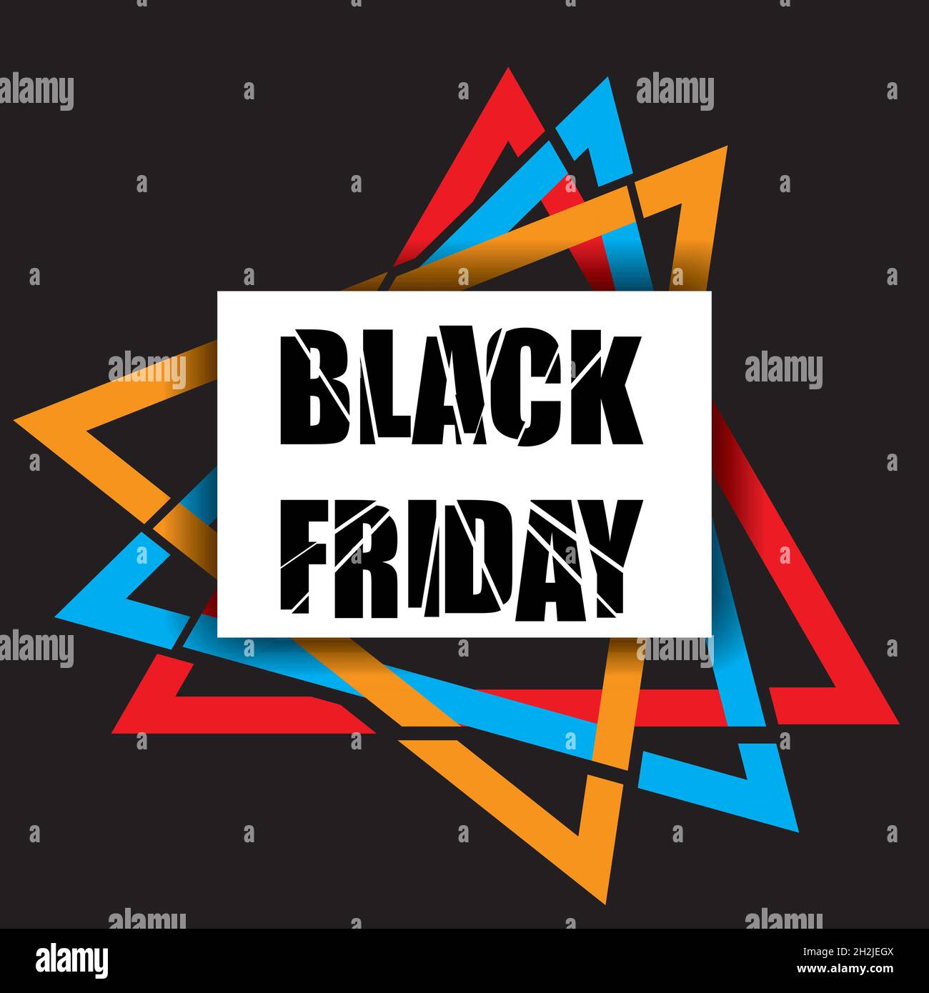 Black Friday colorful banner template Stock Vector