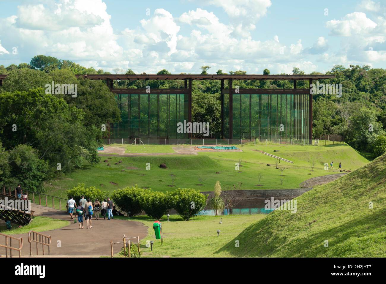 Construction in the Park Arthur Thomas, Londrina, Brazil Stock Photo
