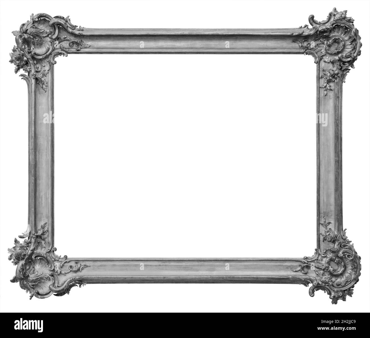 Antique baroque silver picture frame hi-res stock photography and images -  Alamy
