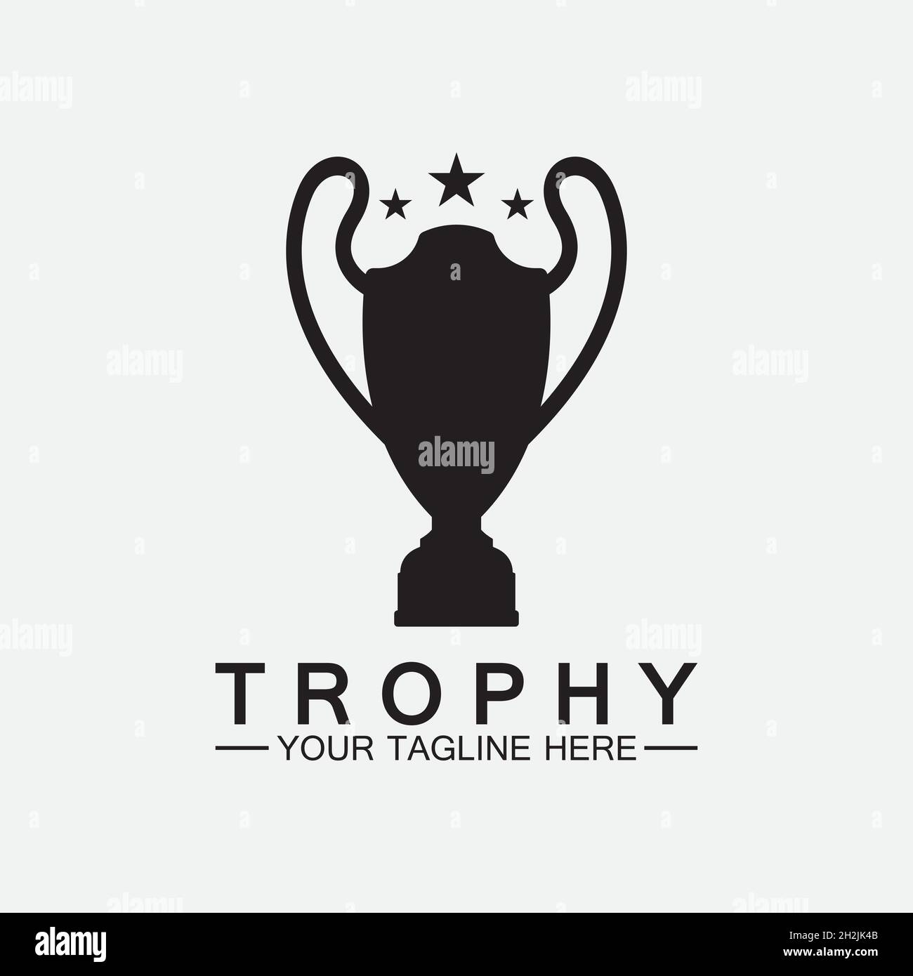 Trophy Logo Design, Award Winner Championship Trophy Vector, Success Brand  Stock Vector Image & Art - Alamy