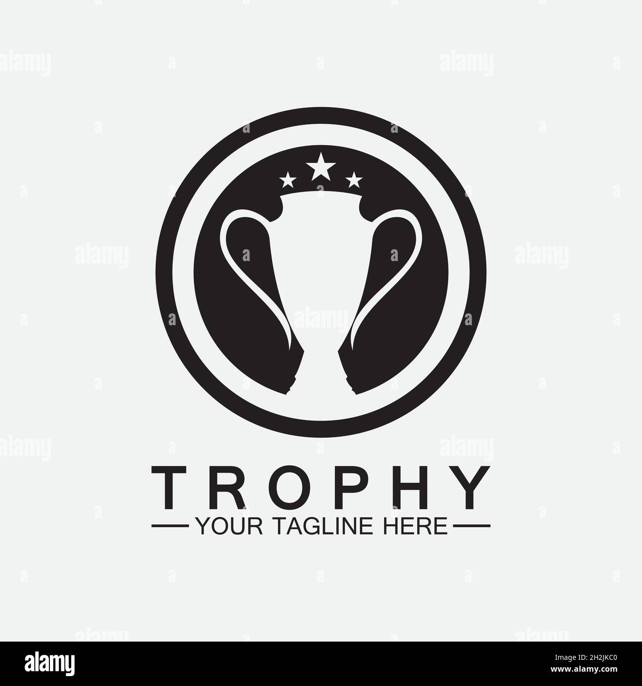 Trophy vector logo icon.champions trophy logo icon for winner award ...