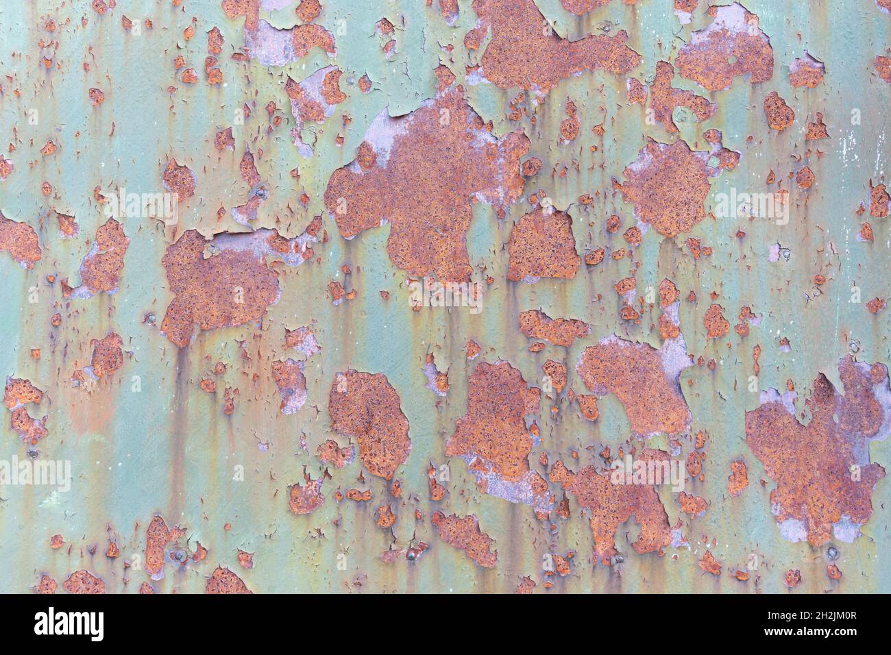 Peeled pain and Rusty metal texture background. Aged surface Stock Photo