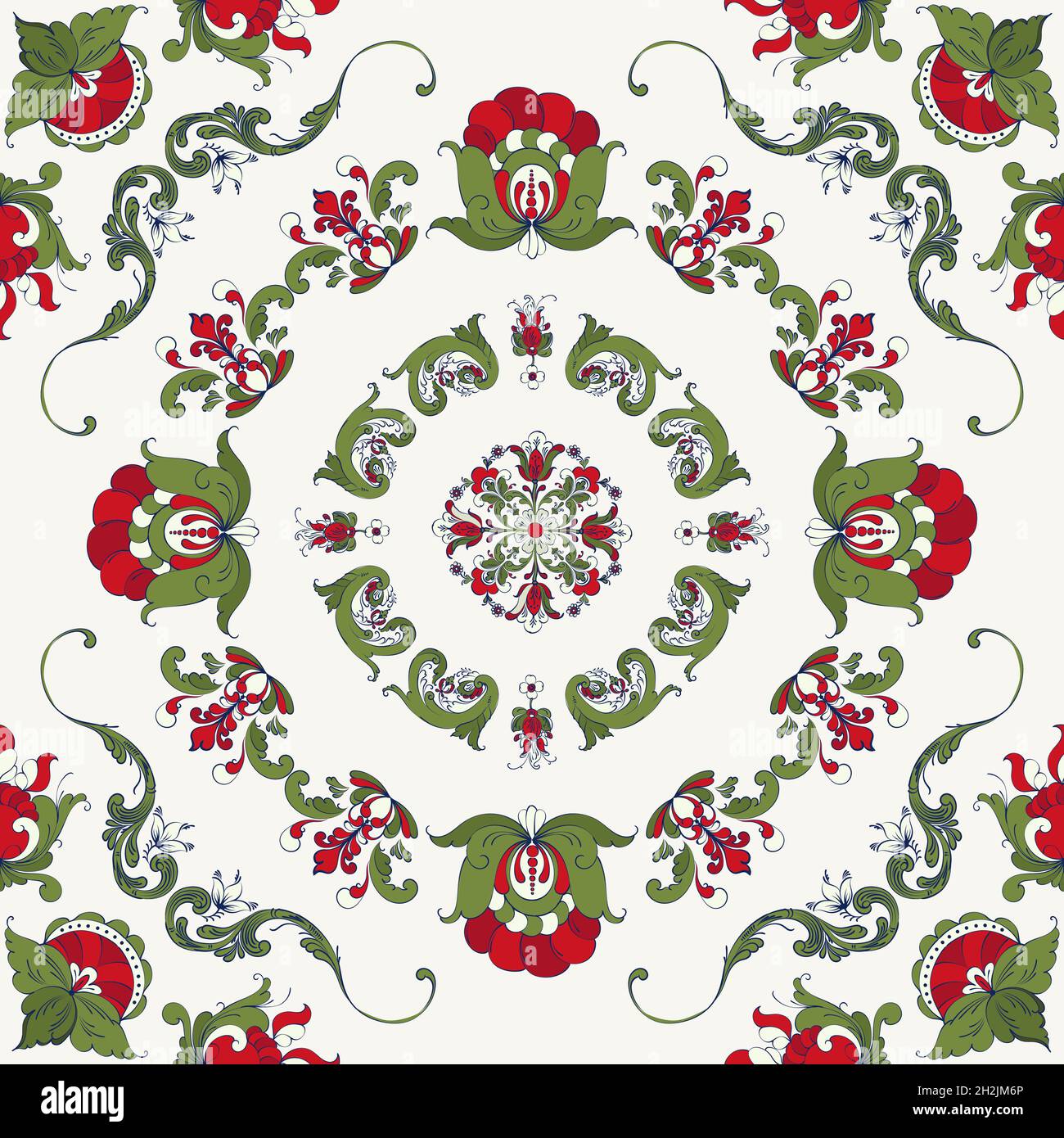 Rosemaling tile, traditional Norwegian decorative pattern. Vector ... - Traditional Norwegian Decorative Items