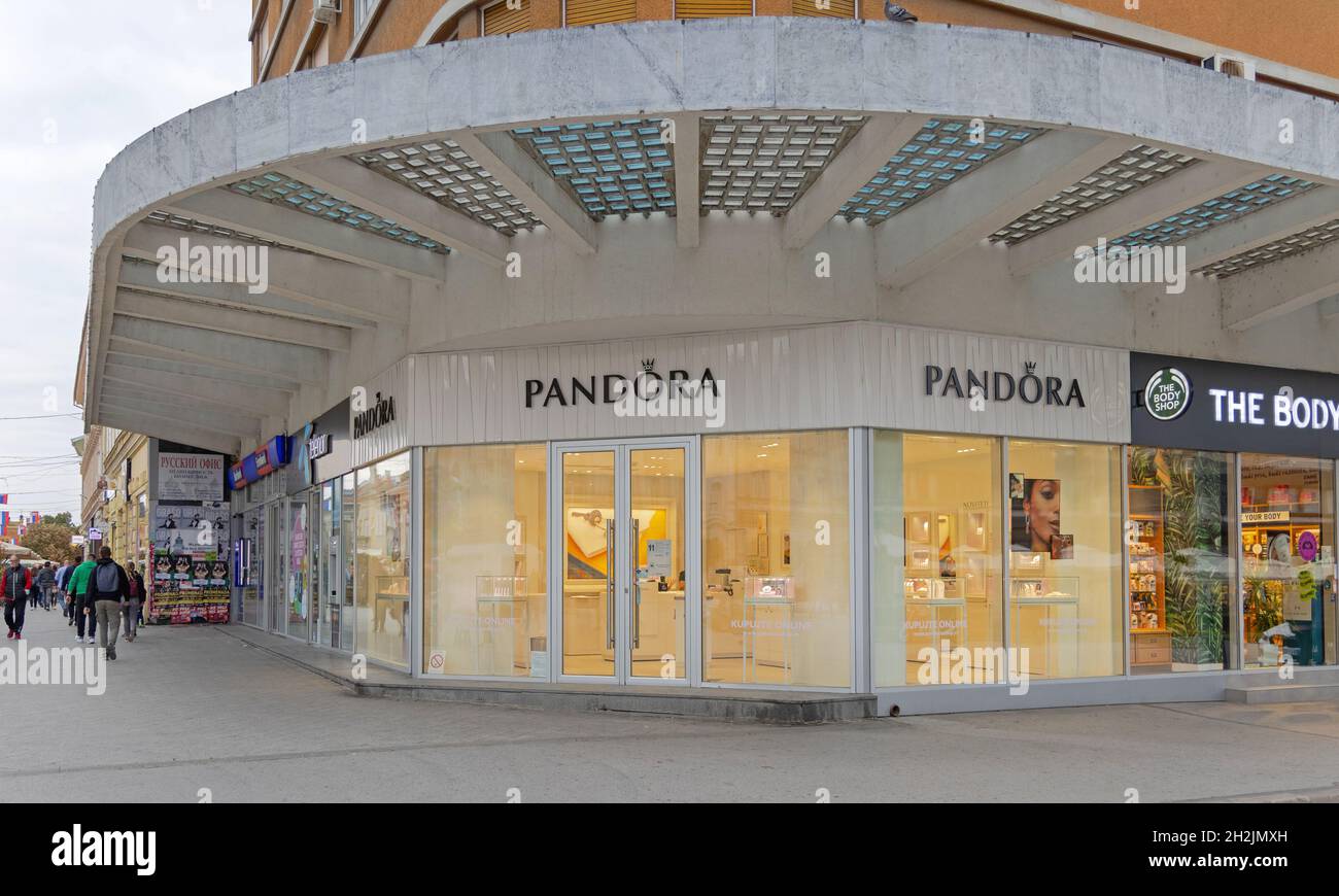 Novi Sad, Serbia - September 21, 2021: Pandora Modern Jewellery Store at  Street Corner in Novi Sad Stock Photo - Alamy