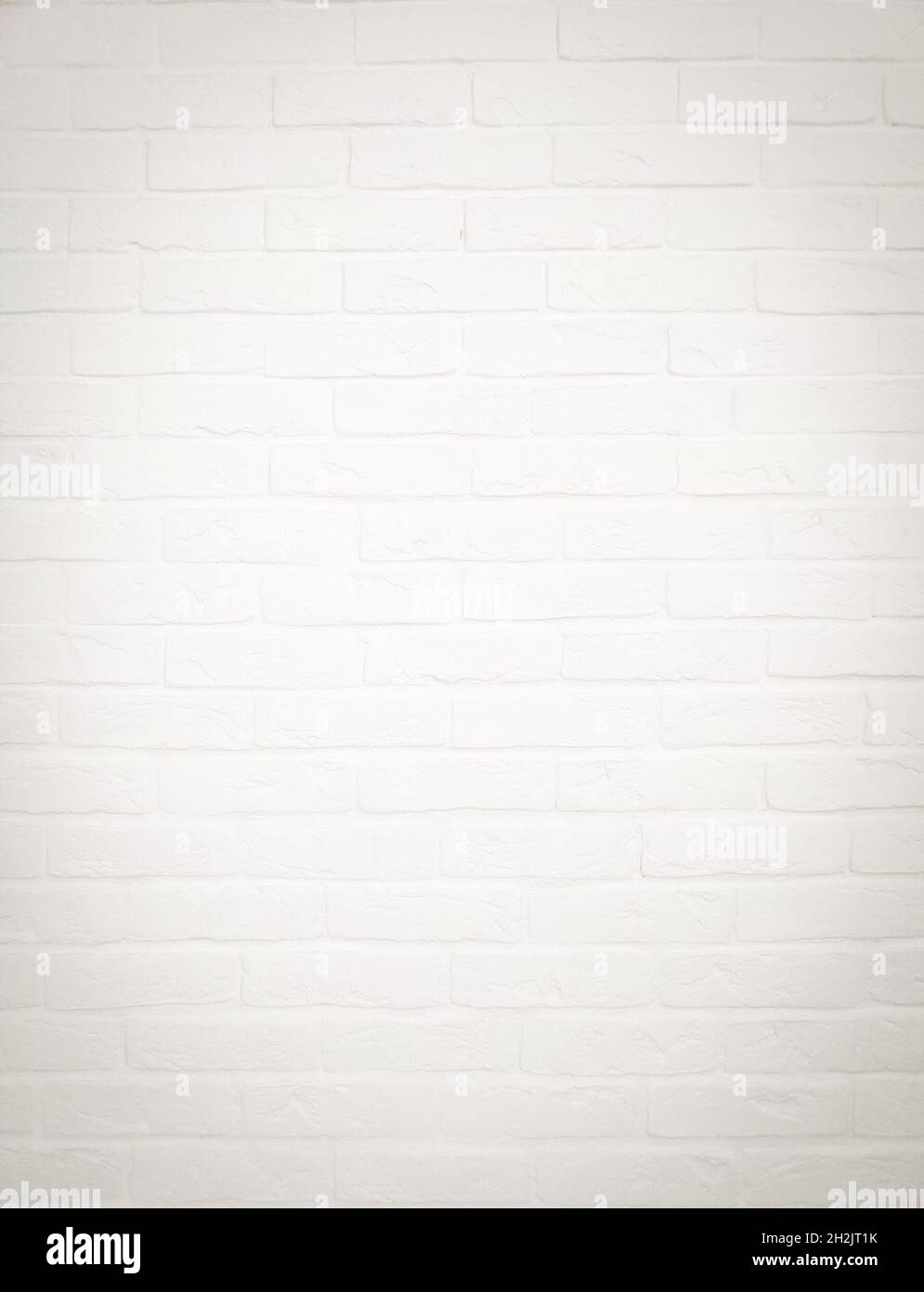 White brick wall for texture or background Stock Photo