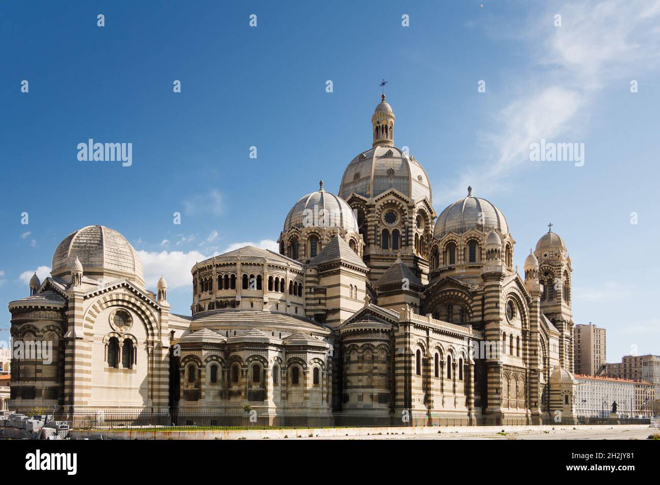 Marseille, France; March 30th 2011: Cathedral of Saint Mary Major of Marseille. Stock Photo