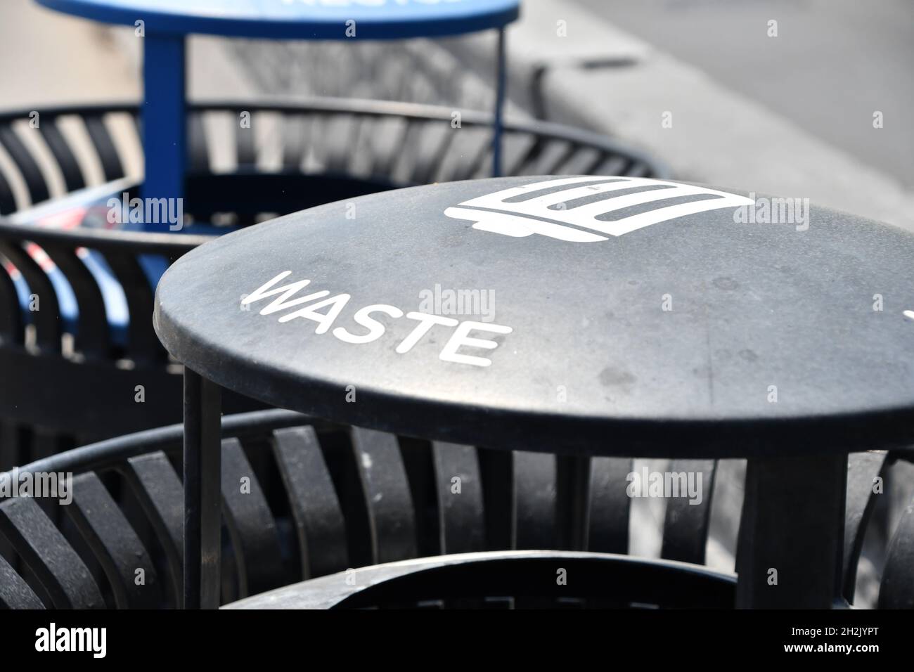 Recycle and Trash cans Stock Photo Alamy