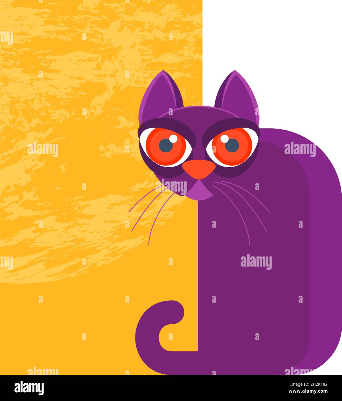 Angry cat stock vector. Illustration of eyes, kitten - 44383362