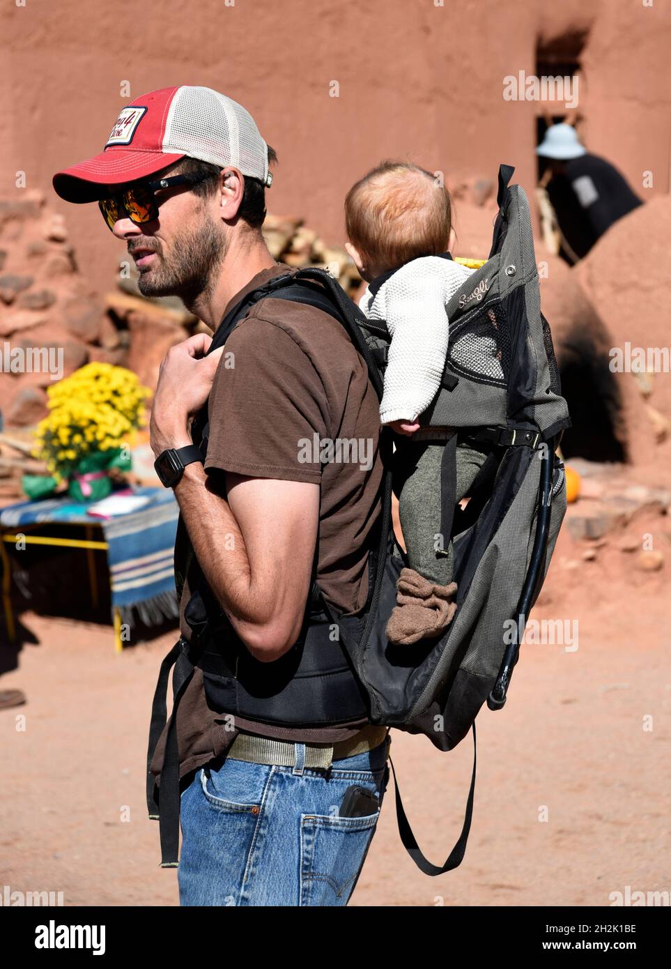 Man baby backpack sale
