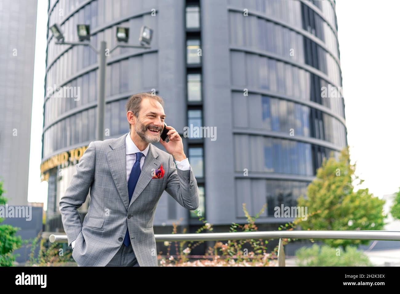 executive having a business conversation Stock Photo