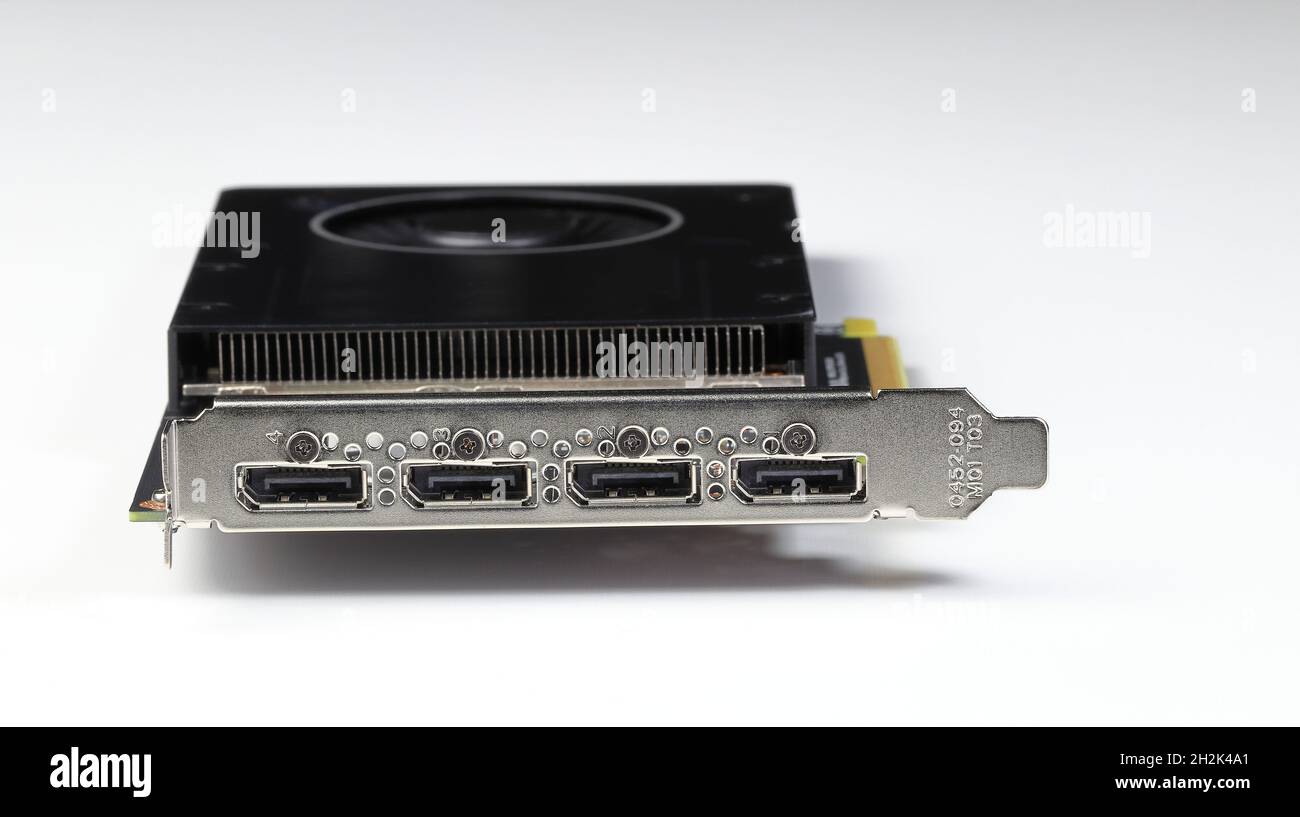 Display ports on Professional video graphic card, High performance