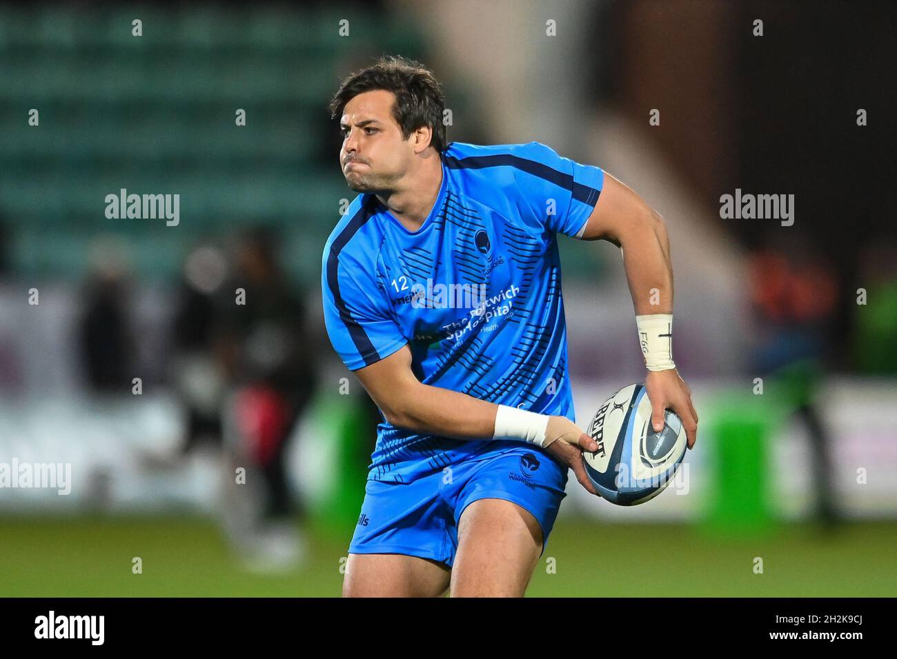 Northampton, UK. 22nd Oct, 2021. Francois Venter of Worcester Warriors during pre match warm up in, on 10/22/2021. (Photo by Craig Thomas/News Images/Sipa USA) Credit: Sipa USA/Alamy Live News Credit: Sipa USA/Alamy Live News Stock Photo