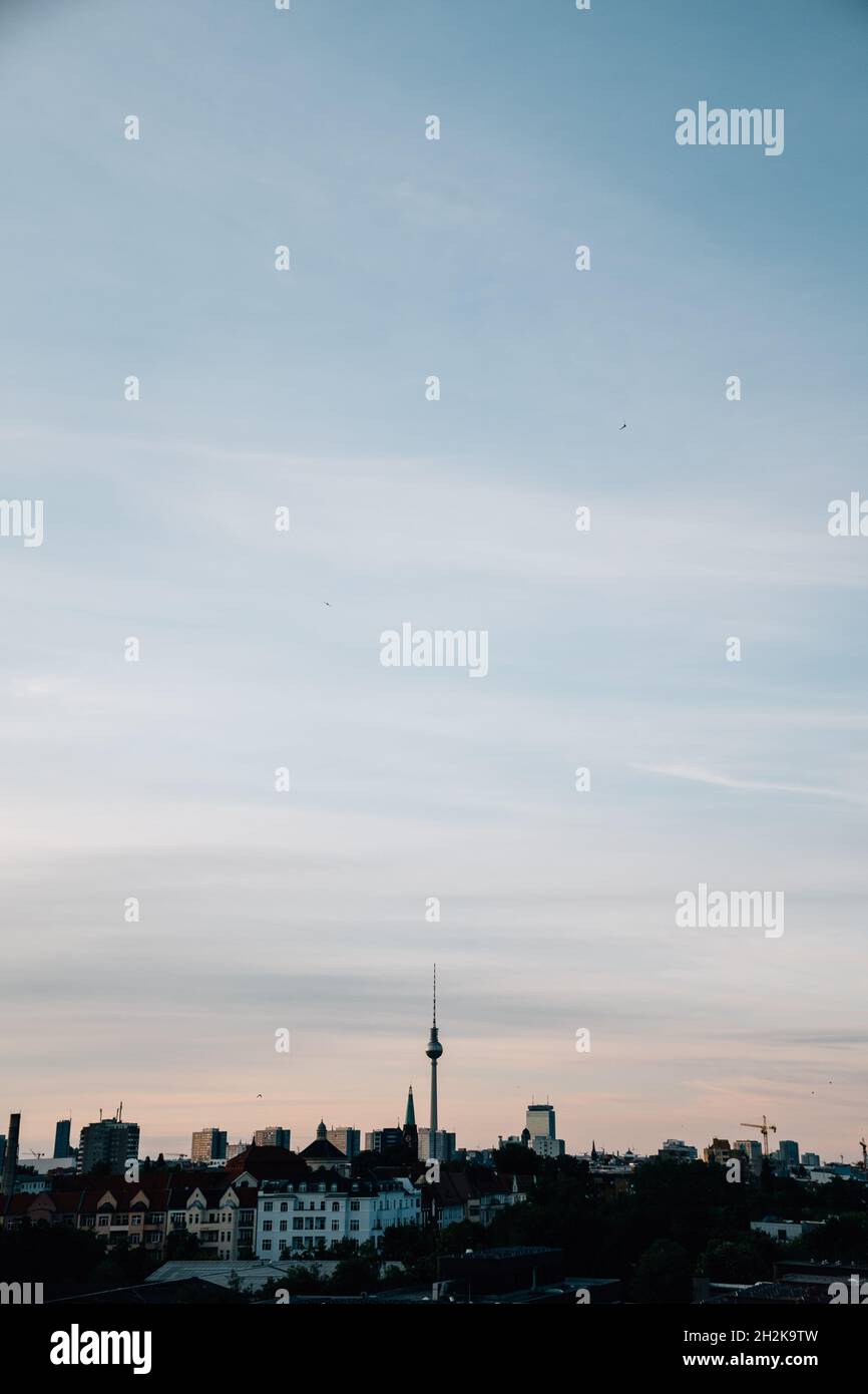 Vertical shot of the Berlin cityscape Stock Photo - Alamy