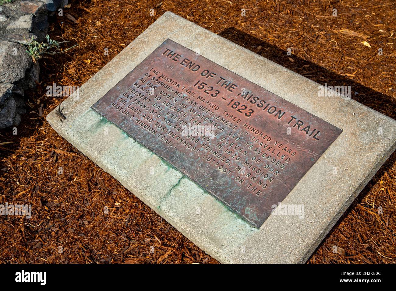 Sonoma is a quaint little town in the wine country of Sonoma County, California. Stock Photo