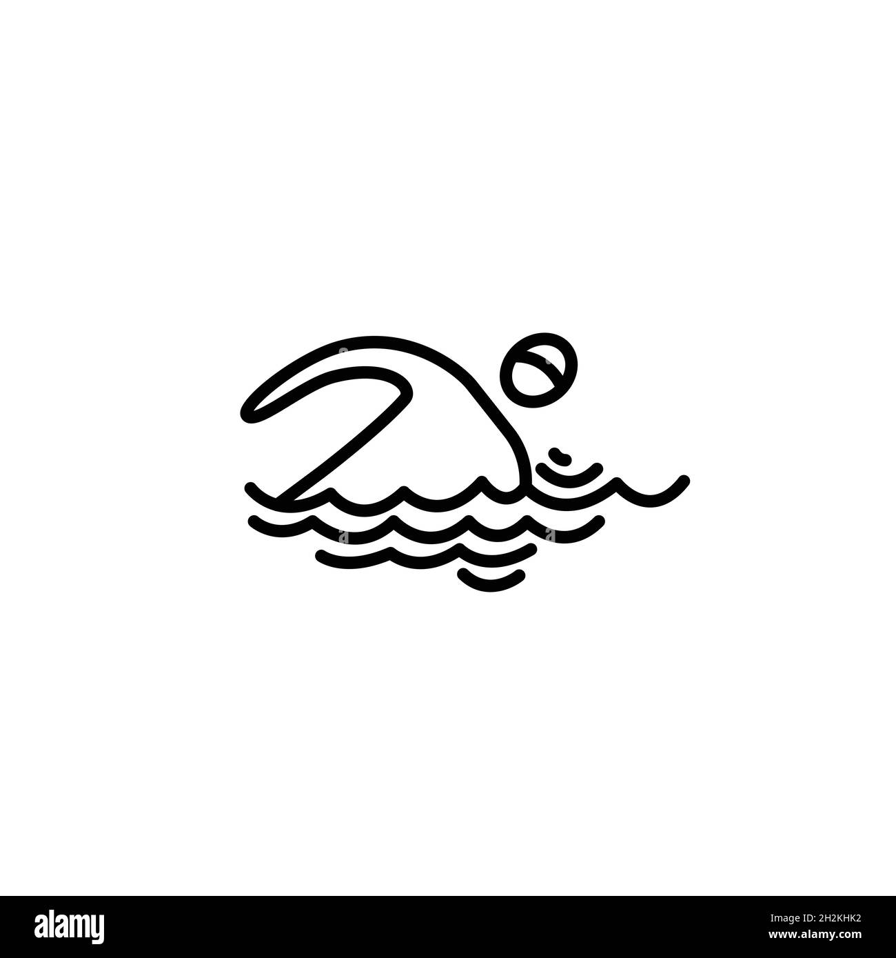 Swimmer in water Black and White Stock Photos & Images - Alamy