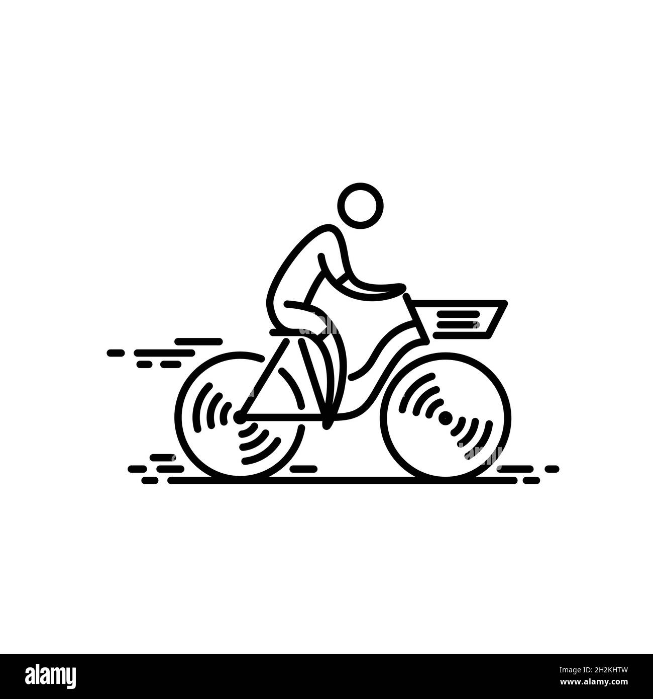 Linear bicycle vector vectors hires stock photography and images Alamy