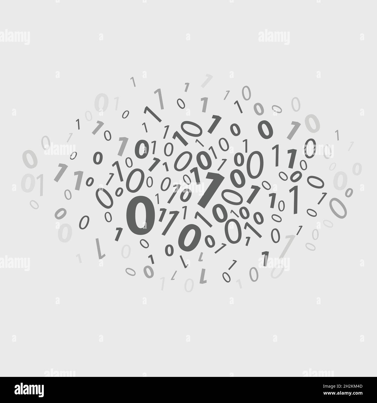 Binary code with abstract information background vector Stock Vector