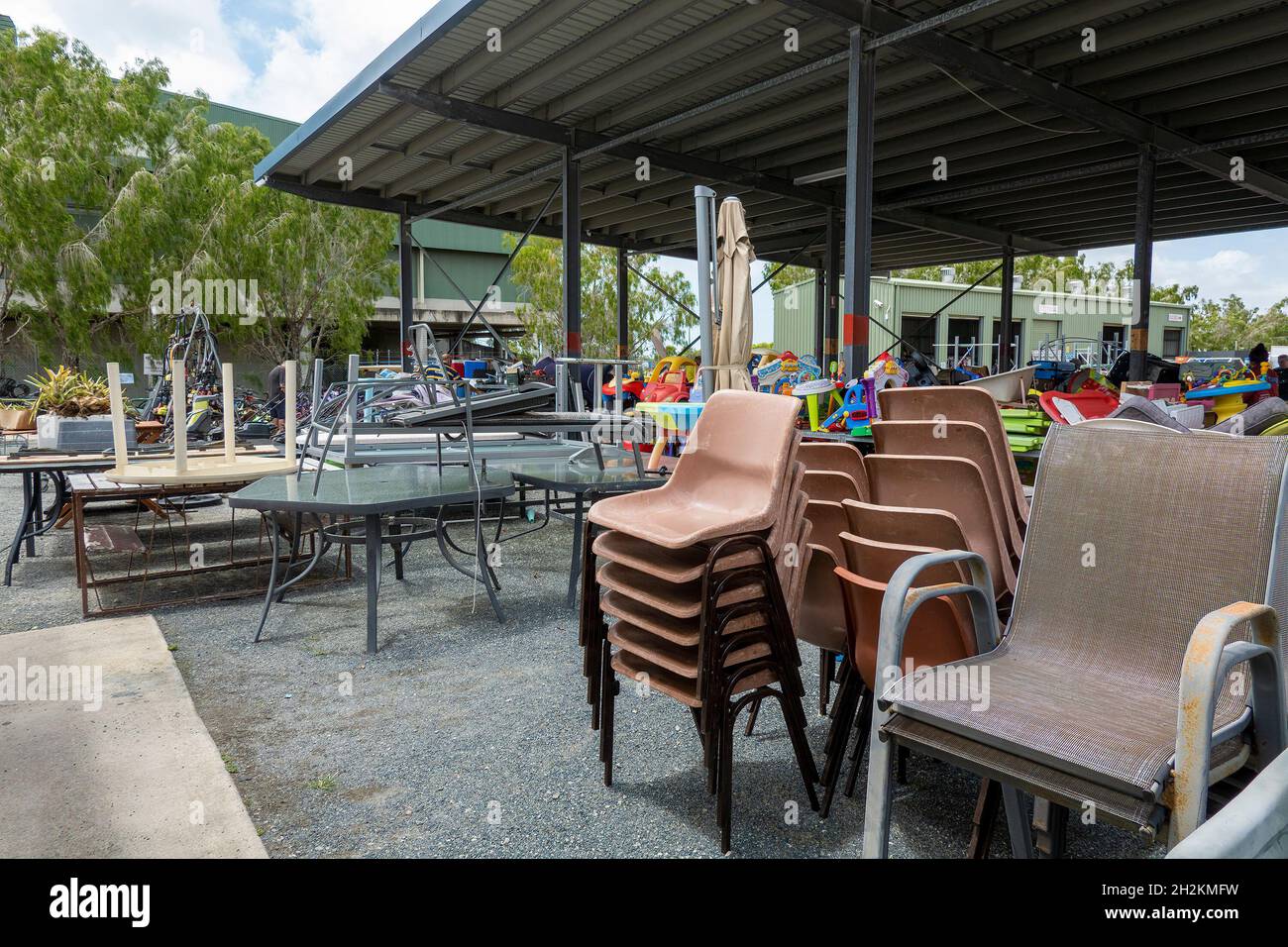 Mackay, Queensland, Australia October 2021 Outdoor furniture for