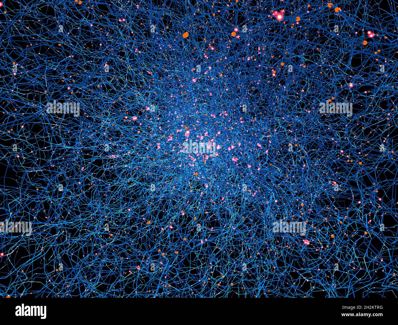 Links 3d network structure hi-res stock photography and images - Alamy