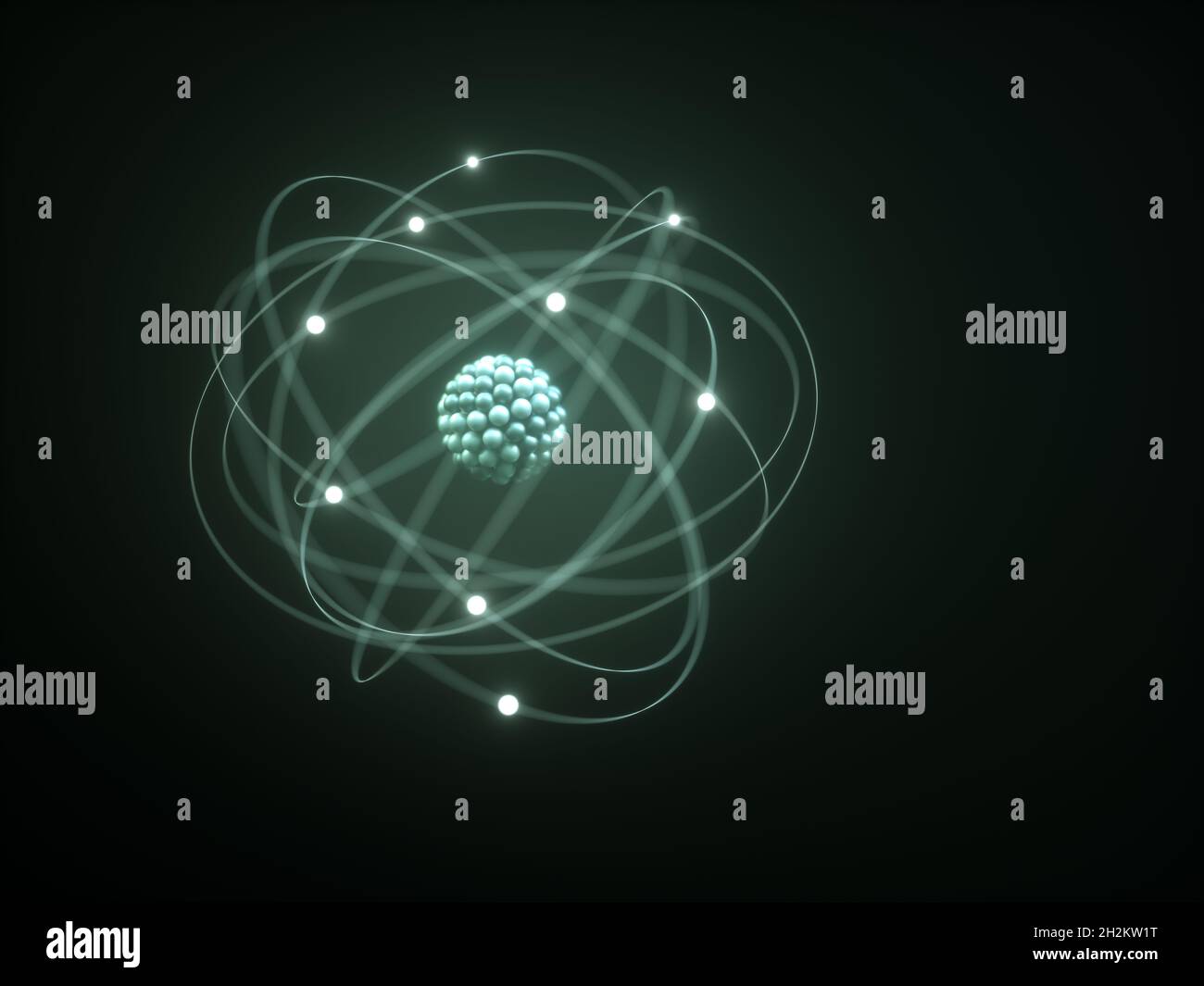 Atomic structure, illustration Stock Photo - Alamy