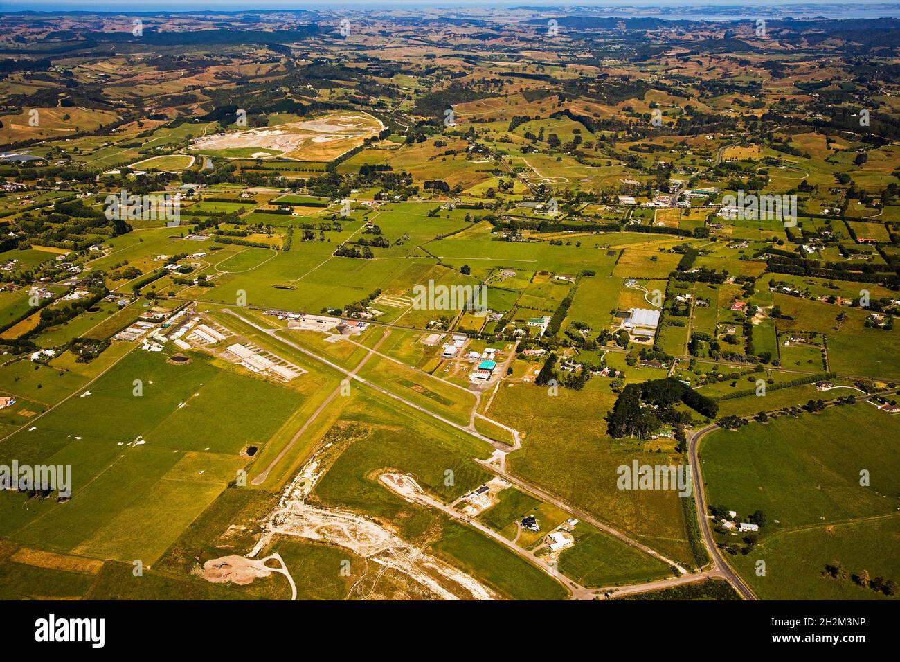 AerialSilverdaleNorth Shore Airfield Stock Photo Alamy