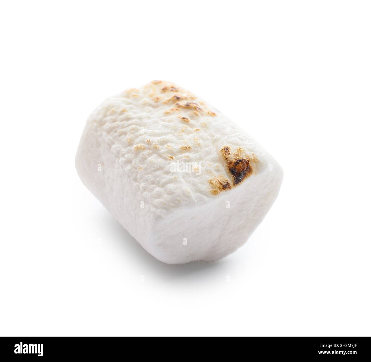 Sweet grilled marshmallow on white background Stock Photo - Alamy