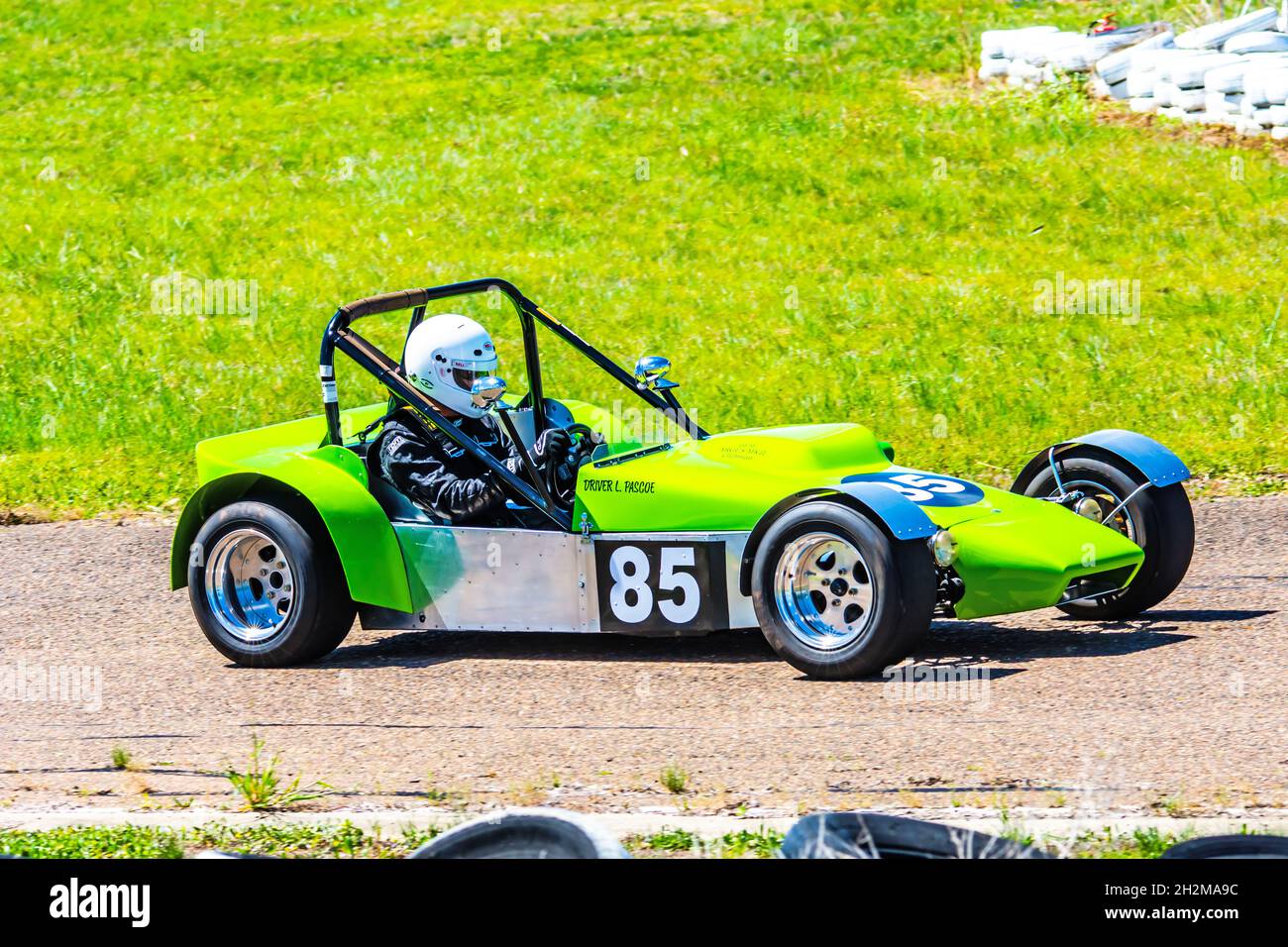 Open topped Sports car on race track,Tamworth Australia Stock Photo Alamy