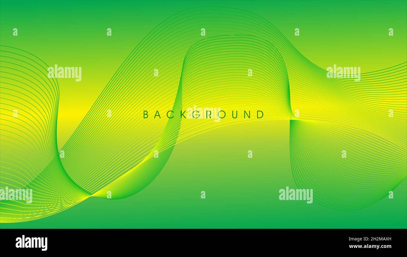Abstract wavy vector illustration with lines for web. Geometric technology digital modern background. Stock Vector