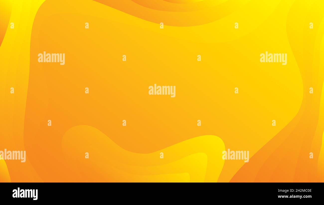 Liquid wave background with yellow color background. Fluid wavy shapes ...
