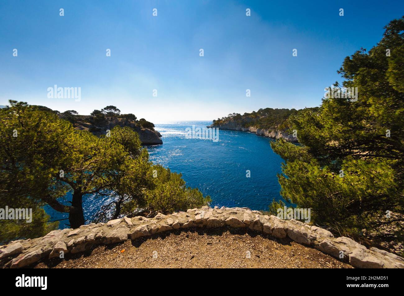 Arbor of Port Miou at Cassis city in France Stock Photo