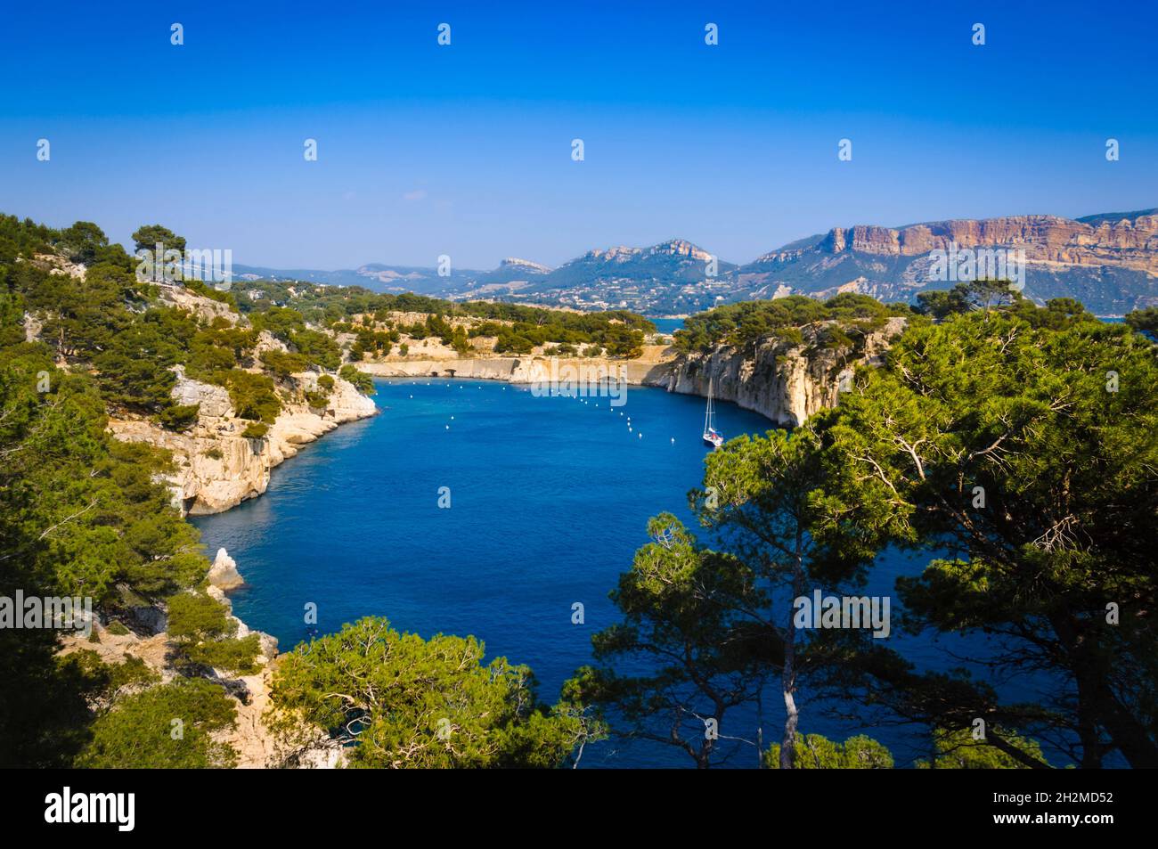 Arbor of Port Miou at Cassis city in France Stock Photo
