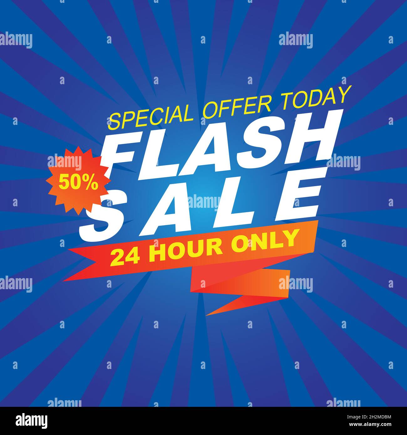 Sale banner design. 50 off. Sale promotion banner. Vector illustration