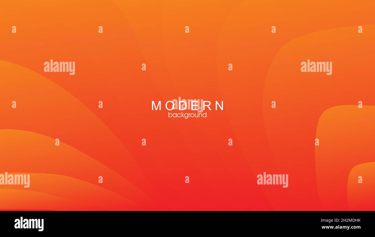 Dynamic orange color background. Modern abstract liquid textured ...