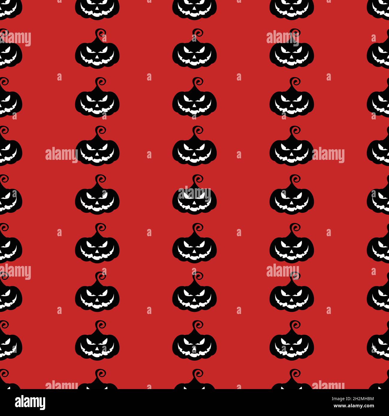 Seamless pattern with Halloween pumpkins. Stock Vector