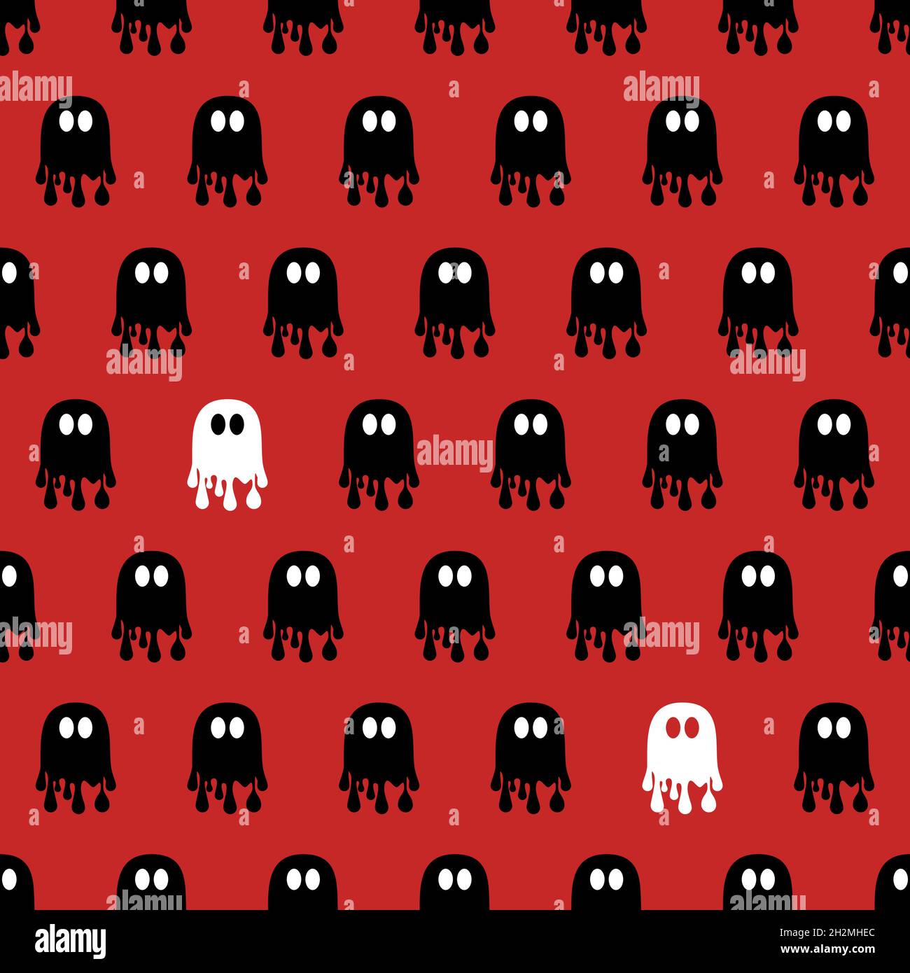Halloween seamless pattern with ghost. Festive decoration Stock Vector ...